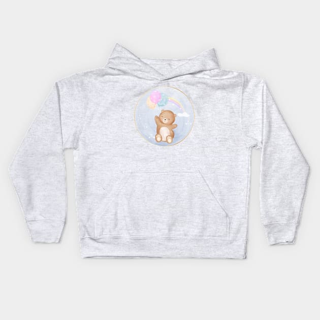 bear Kids Hoodie by O2Graphic